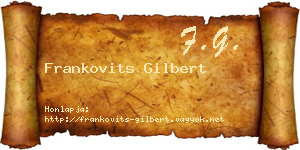 Frankovits Gilbert névjegykártya